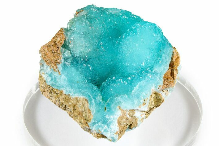Sparkling Sky-Blue Hemimorphite - Congo #372252